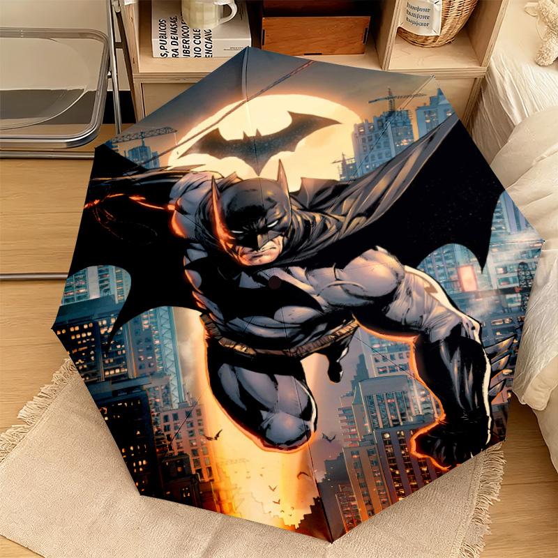 1PC Batman: Night City Guardian Automatic Umbrella - Suitable Travel Outdoor Portable Umbrella Birthday Gift Daily Essentials