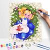 Disney Alice in Wonderland digital oil painting art flowers butterfly cat handmade diy gift home decoration