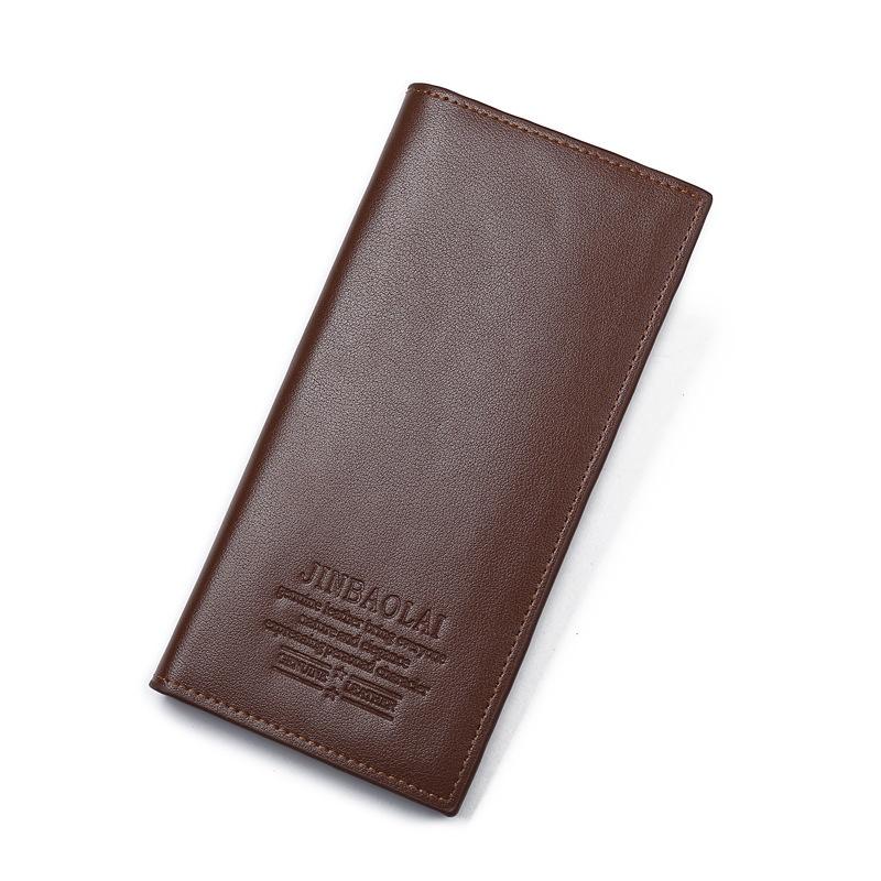Мужской модный длинный кожаный кошелек, деловые кошельки, держатель для карт, портмоне