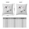 Bin Chicken Ibis Love Pillowcase Polyester Linen Velvet Pattern Zip Decorative Pillow Case Home Cushion Cover 18"