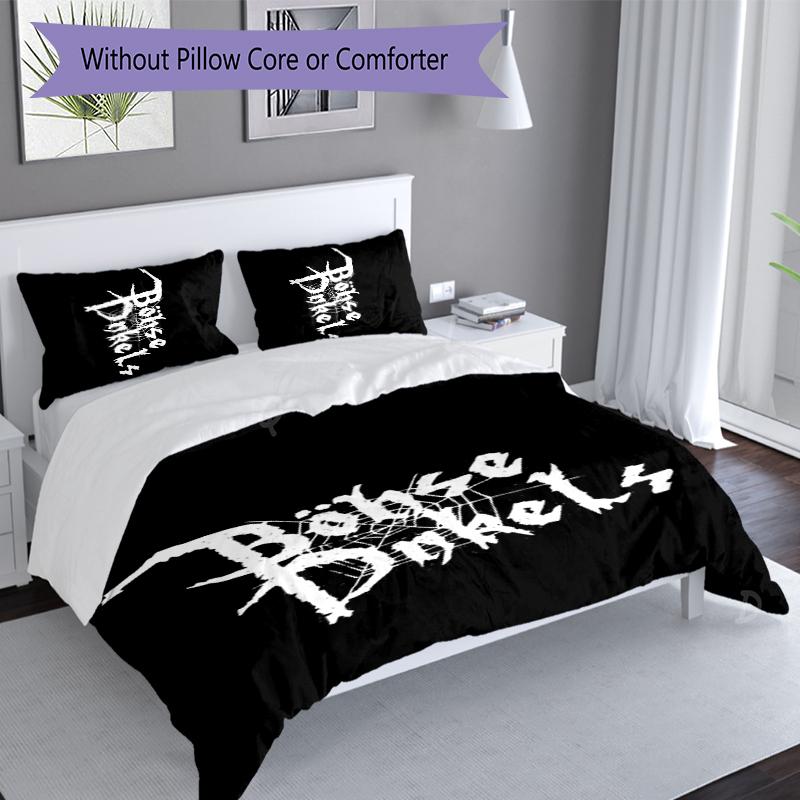 3pcs Böhse Onkelz band Duvet Cover Set, Includes 1 Duvet Cover and 2 Pillowcases,Skin-Friendly&Comfortable Fabric,Suitable Bedding Sets