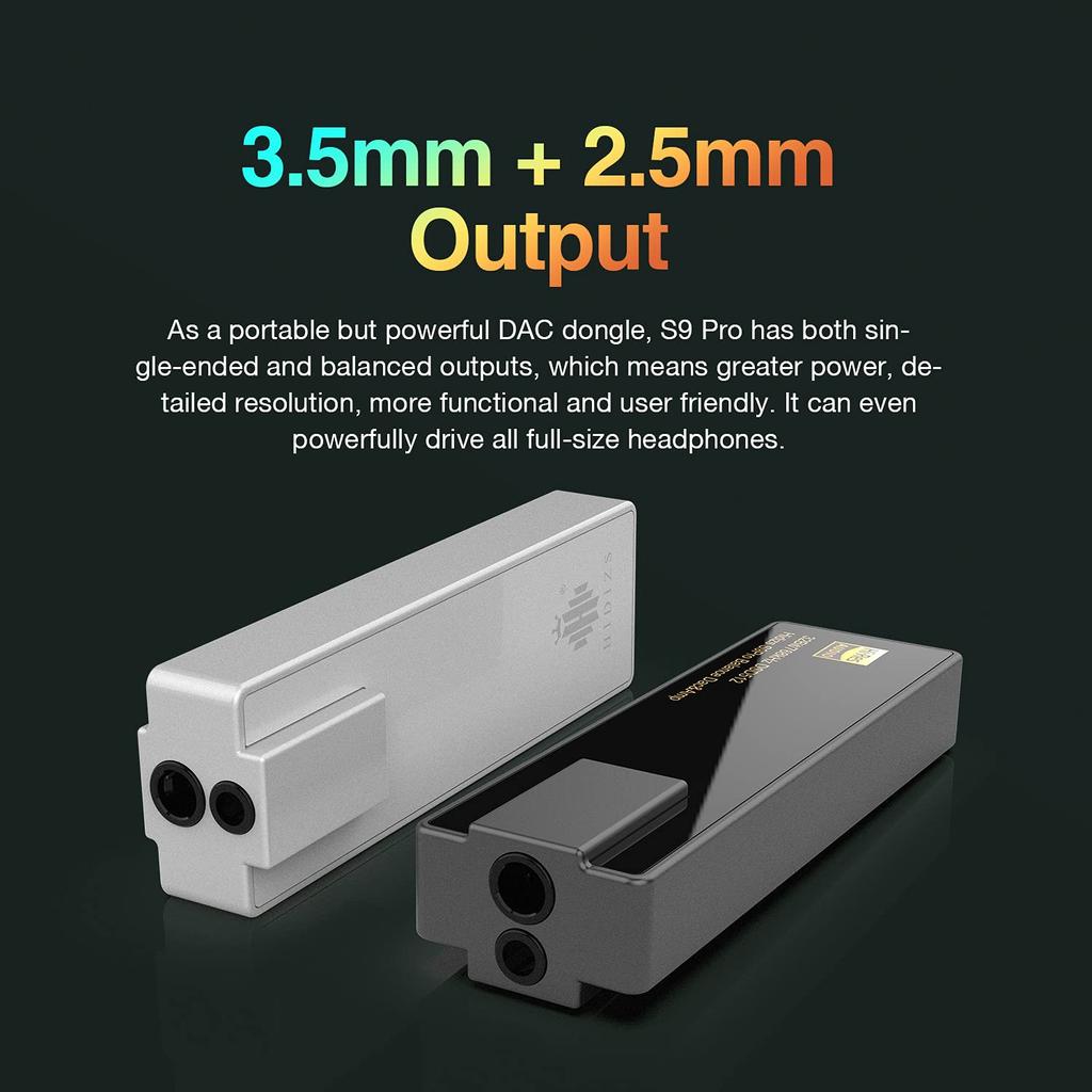 HIDIZS HiFi ЦАП Усилитель Черный 768 кГц DSD512 S9 PRO