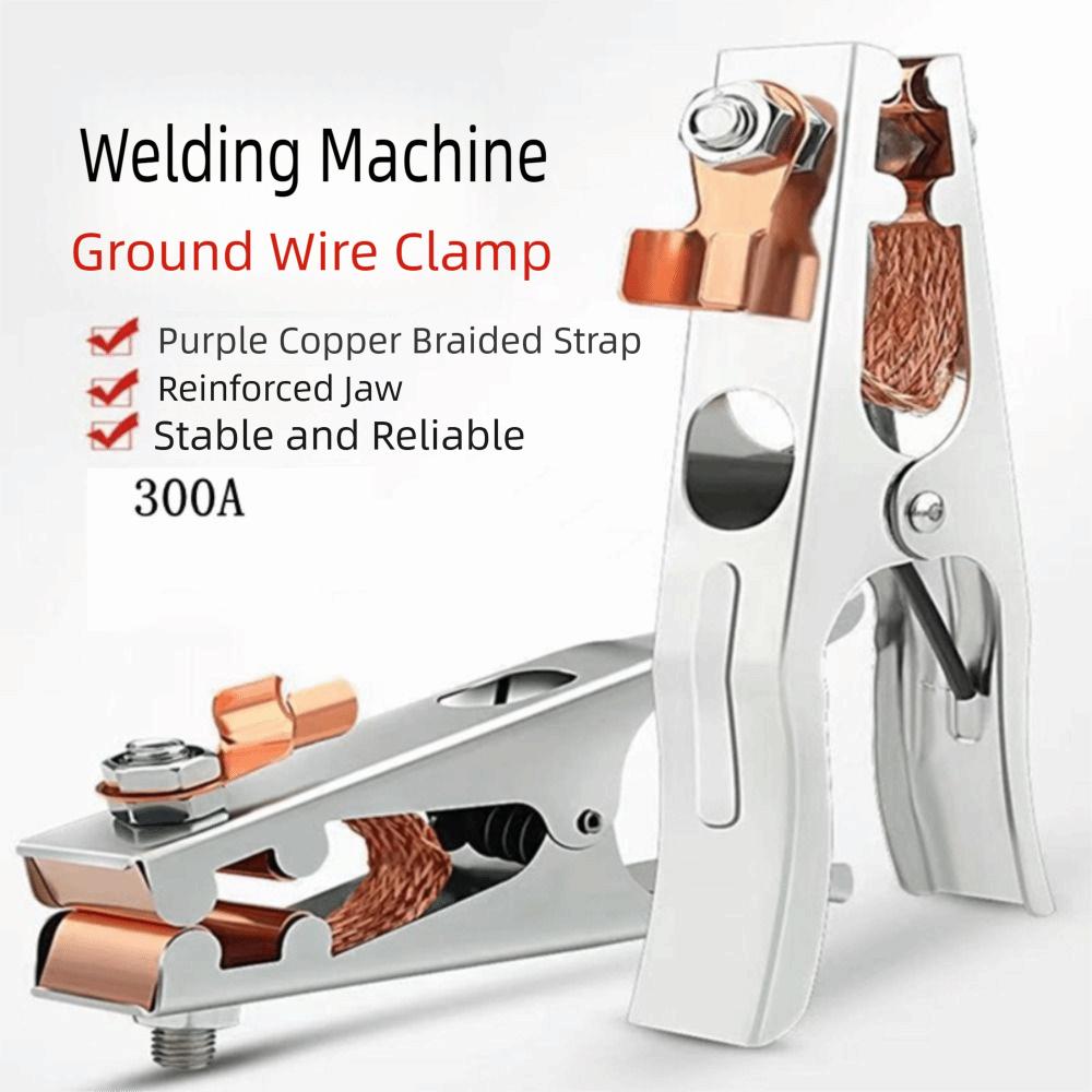 300A Гальванизированный зажим заземления Электротехническая арматура Сварочные клещи Прочный сварочный зажим заземления