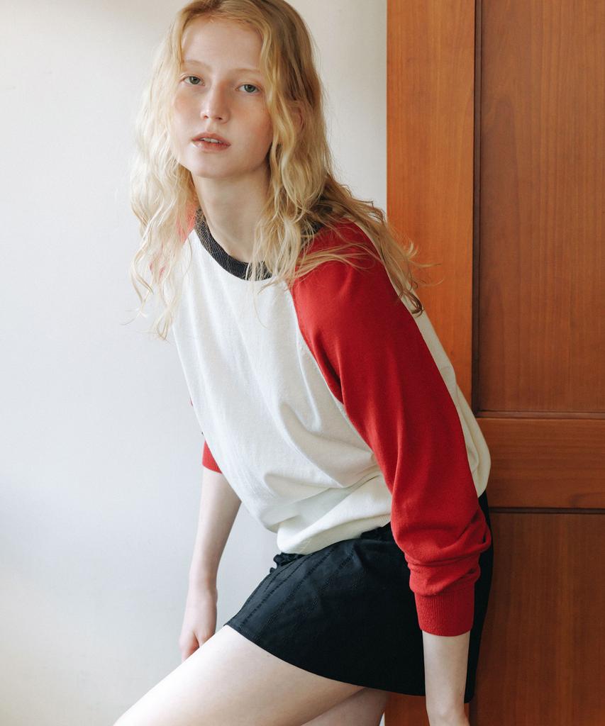 ANDNEEDS Peter Raglan Knit (Red)