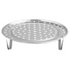 Steaming Rack with Removable Leg Stainless Steel Steam Tray Stand Cooking Bread Rack Kitchen Tool
