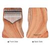 Summina 17 Key Thumb Piano Kalimba Camphor Tree with Carry Bag C Tone Music Book Musical Scale Sticker Tuning Hammer Accompaniment Chain Tassel