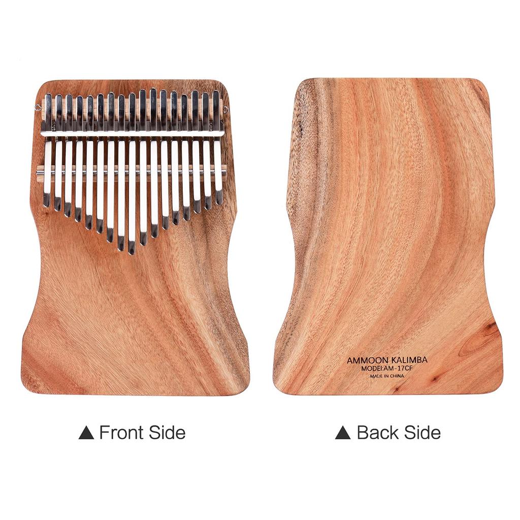 Summina 17 Key Thumb Piano Kalimba Camphor Tree with Carry Bag C Tone Music Book Musical Scale Sticker Tuning Hammer Accompaniment Chain Tassel