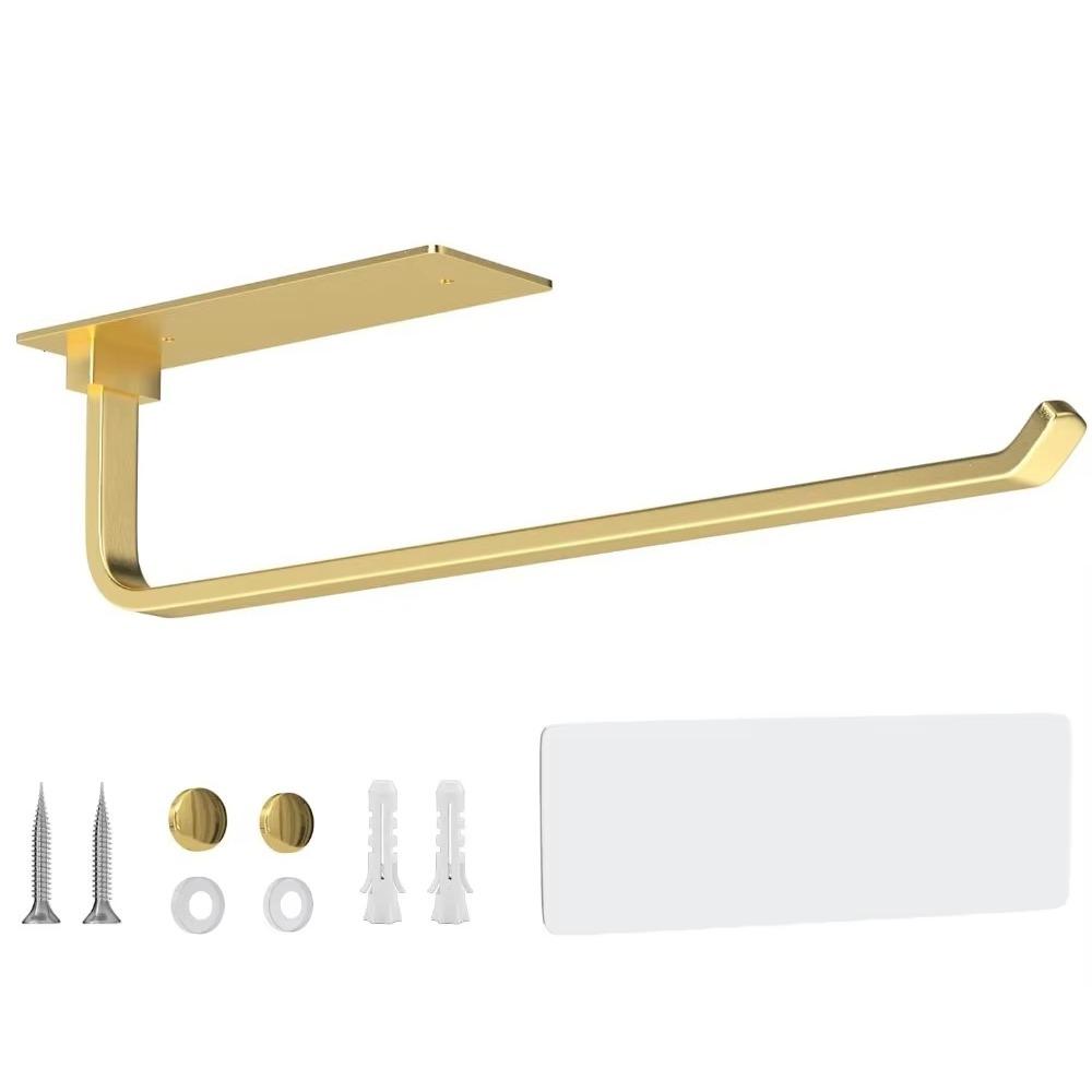 Держатель для бумажных полотенец под шкаф, нержавеющий, многоразовый, диспенсер для кухонных рулонов, экономия места, большая грузоподъемность