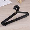 10Pcs Black Adult Clothing Hanger Plastic Hangers Organizer Dry Clothes Rack