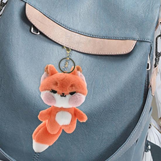 Плюшевый брелок с розовой щекой и лисой, чучело, кукла, брелок для ключей, сделай сам, сумка, подвеска, украшение для рюкзака, подарок на день рождения для детей и взрослых