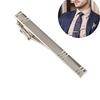 Formal Men's Fashion Alloy Metal Silver Simple Necktie Tie Pin Bar Clasp Clip