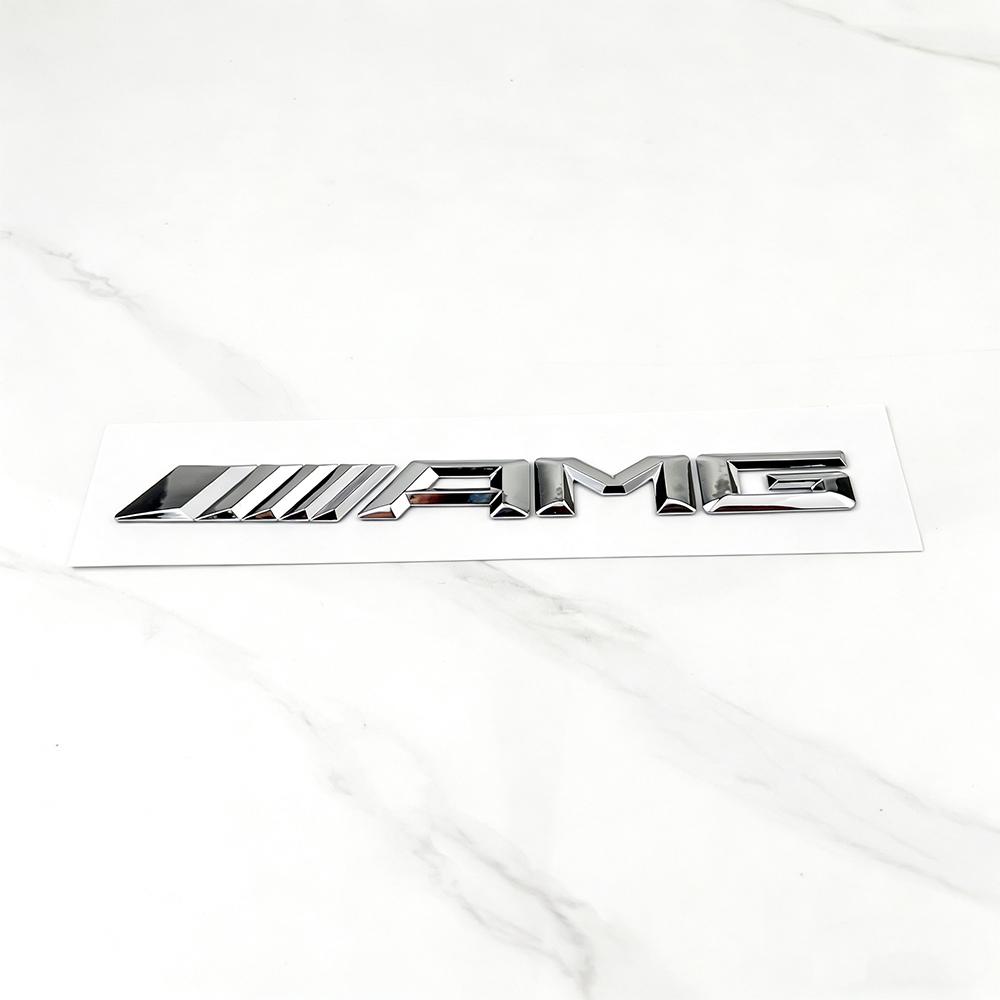 1pcs 3D Gloss Black ABS AMG Emblem Letters Rear Trunk Badge Sticker for Mercedes Benz W204 W205 W176 W177 W212 W213 Car Styling EE15