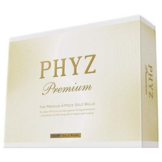 Мячи для гольфа BRIDGESTONE PHYZ Premium 1 дюжина (12 шт.) Золотая Жемчужина PMGX