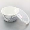 Mino Ware Swirl Pattern Non-Wrap Small Bowl with Lid, Microwave Pack, Approx. 13cm, Microwave and Dishwasher Safe, Japanese Tableware, Storage Contain