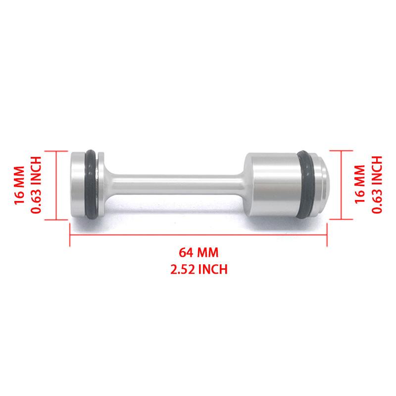 1PC Silver Aluminum LS Billet Oil Diverter Rear Wheel Galley Plug for GM Gen III IV Fuel System Fittings7
