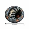 Anti-Slip Backing Halloween Area Rug Round Shape Round Floor Mat  Living Room Decor