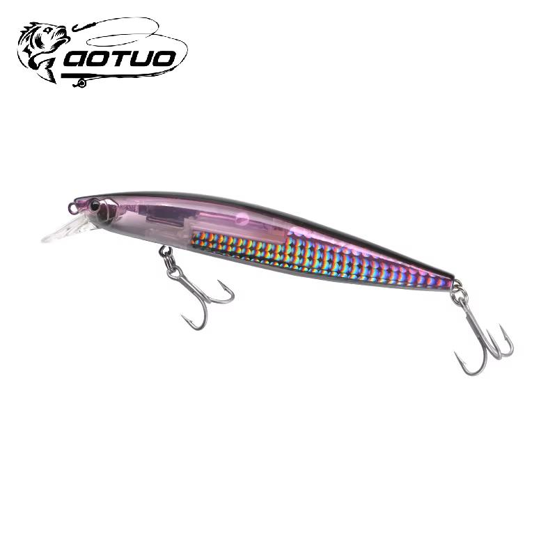Aotuo Hot Selling 13cm 20g Floating Minnow Lure Hard Artificial Bait for Bass Mandarin Saltwater Fishing