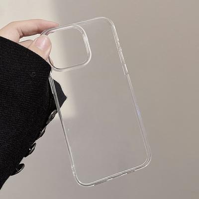 Простой и прозрачный Подходит для чехла для мобильного телефона Apple 15 Promax Iphone16 Защита от падения 11 Однотонный Защита от падения 13 Силиконовый 14