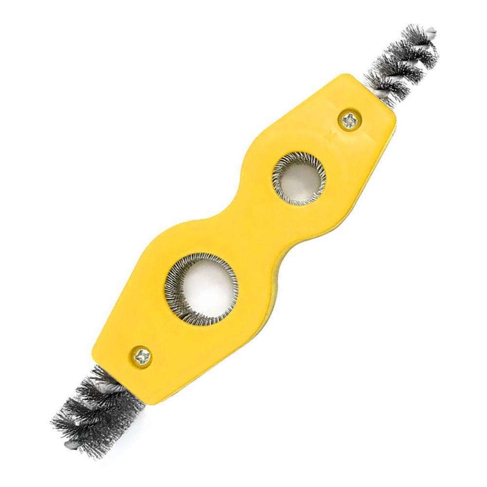 New Deburrer Inside Outside Reamer Pipe Double-headed Copper Tube Polishing Scaling Brush Copper Pipe Brush Wire Brush