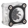 Water Cooling Flow Meter Transparent PMMA Computer Accessories G1 4 Thread(Noir )