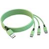 2.4A Max 3 In 1 USB Cable Fast Charging Lightning Cable For iPhone Type C Mobile Phone Charge Cable For Xiaomi Samsung USB Micro