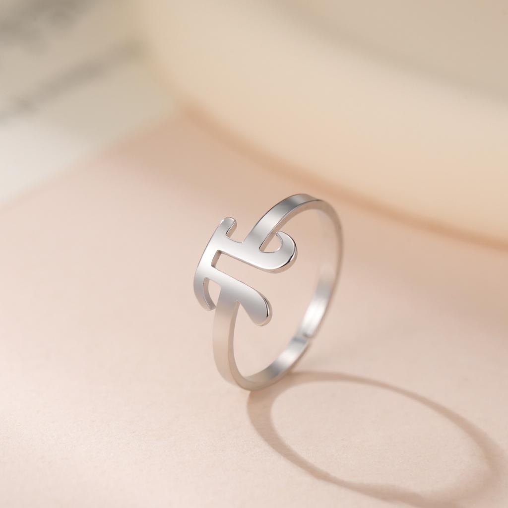 Геометрические кольца с греческим символом для женщин, любителей математики, кольца из нержавеющей стали с геометрией, ювелирные изделия, подарки на вечеринку