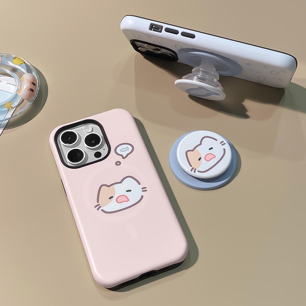 Подходит для Apple 17Promax магнитная пленка чехол для мобильного телефона iPhone15 держатель-кошка 14 противоударный 16 защитный чехол