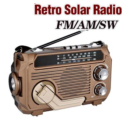 Радиогенератор с ручным управлением, солнечная зарядка, трехдиапазонная многофункциональная карта Bluetooth, воспроизведение MP3