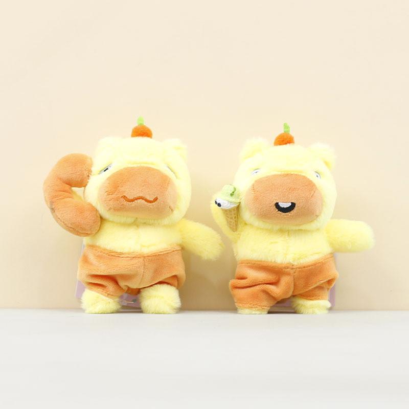 Toy Capybara Plush Cartoon Doll Backpack Pendant Keychain Children Gift Holiday