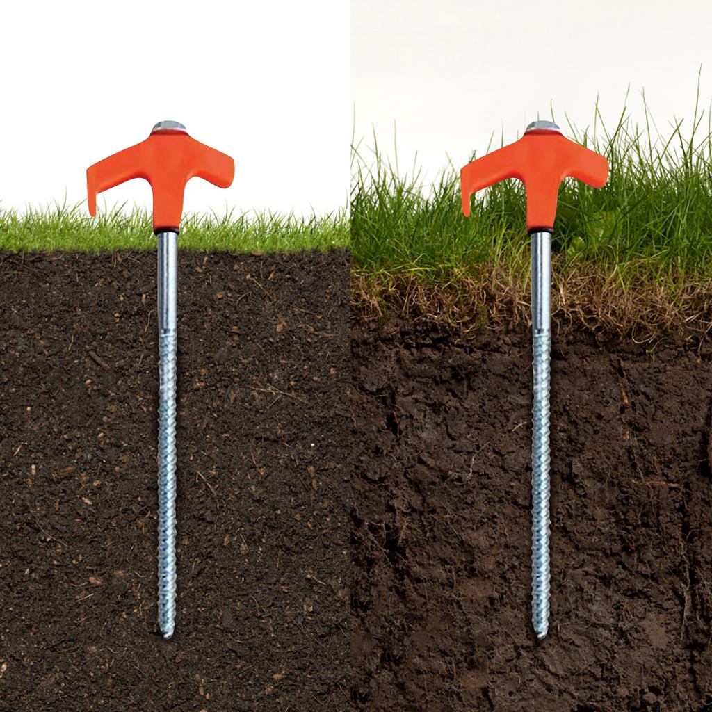 8-дюймовые ввинчиваемые колышки для палаток - ввинчиваемые анкеры для заземления, колышки для палаток, колышки для кемпинга, шипы для палаток с металлической резьбой, сверхпрочные колья для палаток, колышки для палаток