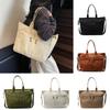 Minimalist Nylon Bag For Women With Zipper Closure And Inner Pocket For Daily Use