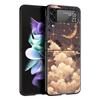 Fashion Starry Sky Stars Hard PC Phone Case For Samsung Galaxy Z Flip 7 6 5 4 Black Cover For Galaxy Z Flip 3 Foldable Funda Bag
