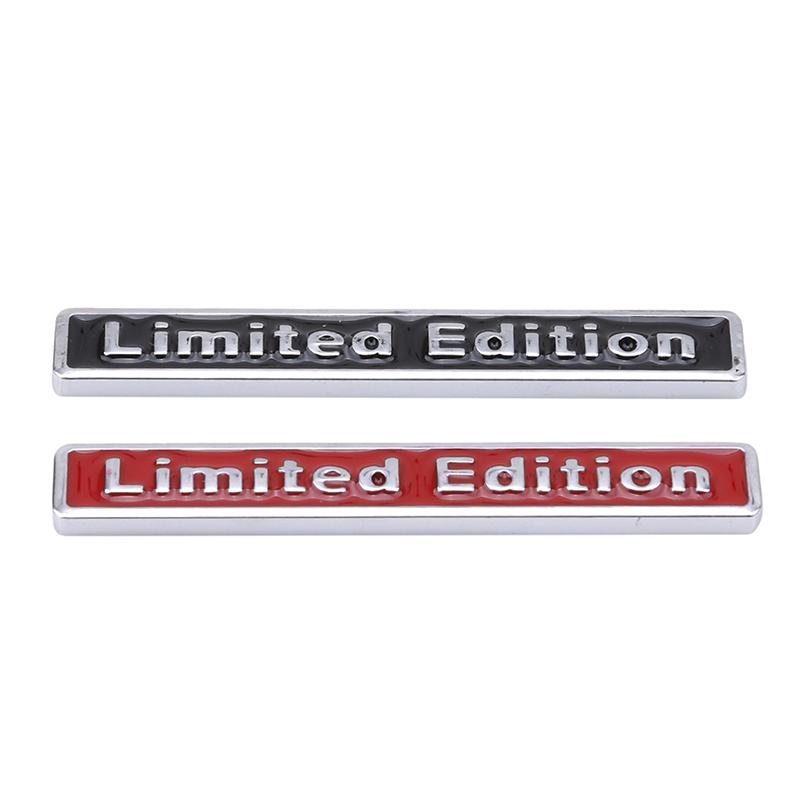 3D Chrome Metal Sticker Car Accessories Sticker Limited Edition Badge Car Decal