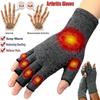 Unisex Compression Gloves Touch Screen Gloves Anti Therapy Ease Muscle Tension Relieve Carpal Half Finger Gloves Warm Wrist Brace Support