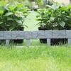 5/10pcs DIY garden landscape edge border, plastic imitation stone fence, can be spliced with garden small fence