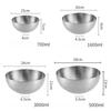 15/20/24/28 см миски для салата из нержавеющей стали для сервировки супа металлические кухонные контейнеры для риса рамен фрукты лапша хлопья макароны хранение