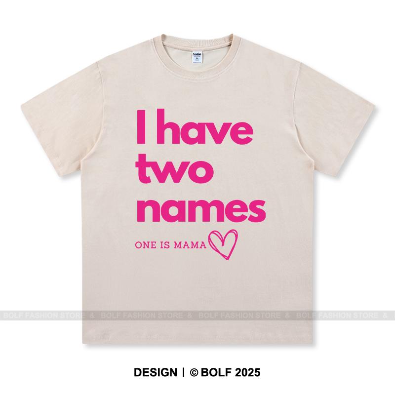 Women's I Have Two Names Printed T-Shirt 100% Cotton Oversized Mysterious Graphic Tees for Men Summer Tops Enigma Streetwear