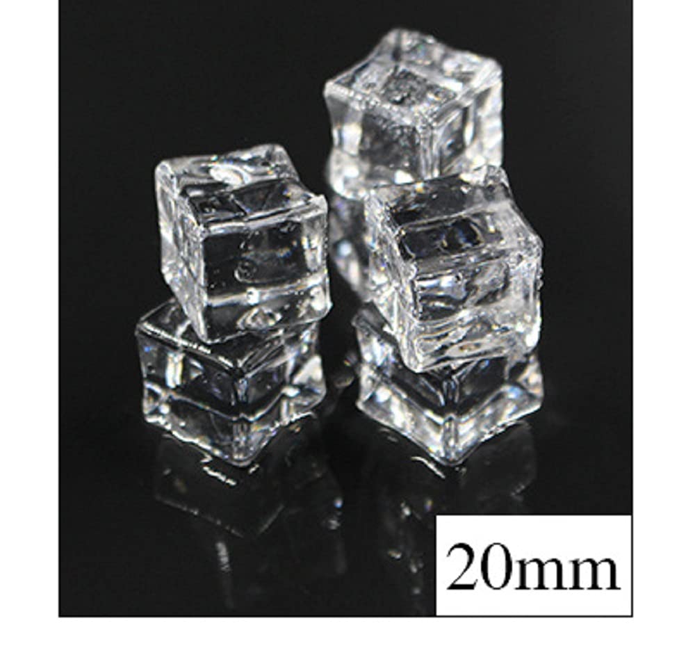 Display Food Photography 2cm Cube Set of 50 [Myth Square] Ice, Sample, Model, Prop, Ice,