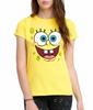 Официальная женская футболка Spongebob Squarepants с лицом, для девушек