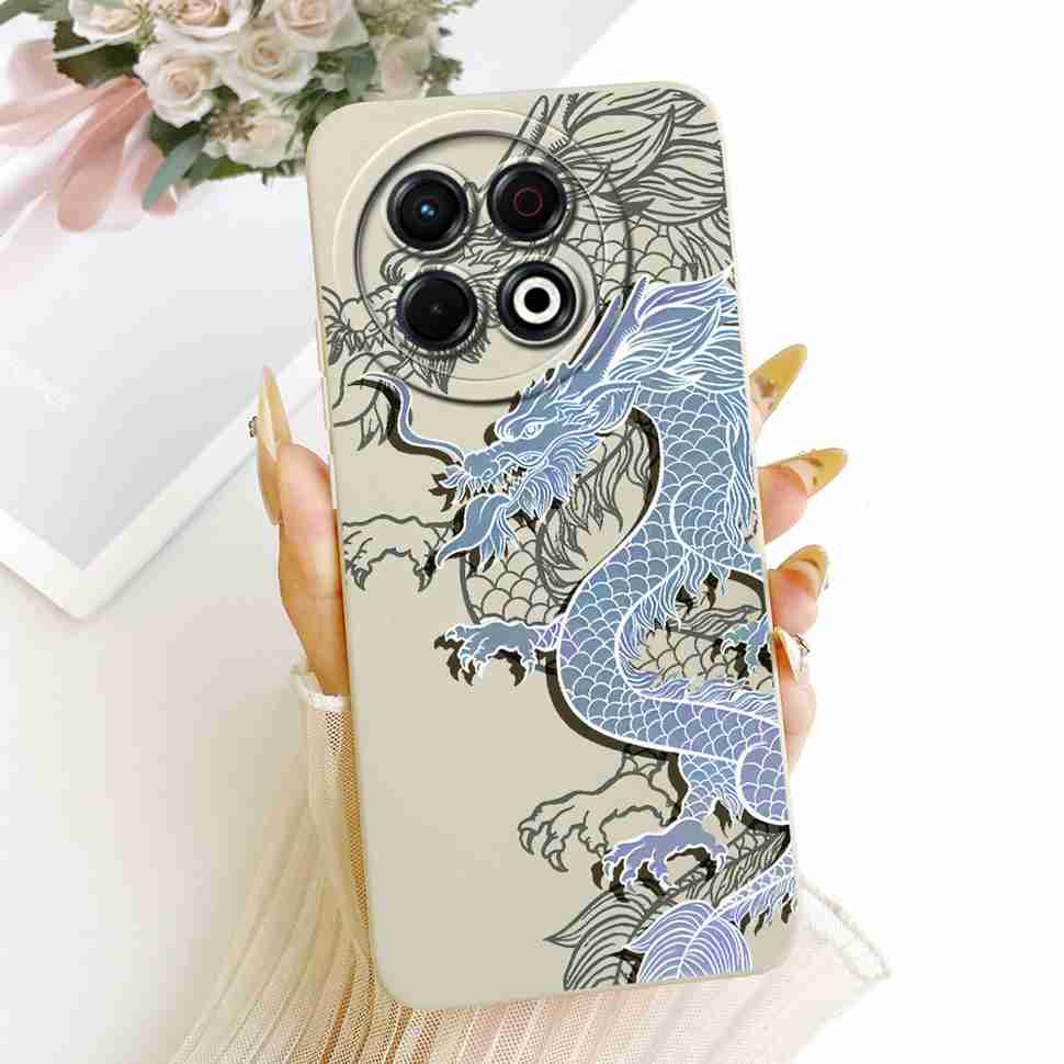 For Tecno Spark 30 Pro 4G KL7 Case Butterfly Dragon Soft Silicone Cover For Tecno Spark30 Spark 30 Pro Shockproof Phone Cases
