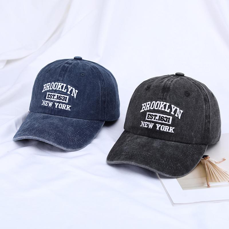 Вышитая вымытая весенняя мужская бейсбольная кепка с принтом «солнце» от Brooklyn, однотонная кепка для женщин, кепка для мальчиков и девочек на открытом воздухе, рыболовная кепка Snapback