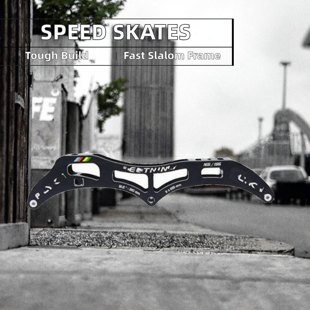 JINGYING JUMPER SPEED SLALOM FRAME Высокоскоростные роликовые коньки для катания на улице Подшипники ABEC-7 Алюминиевый сплав Светящиеся колеса