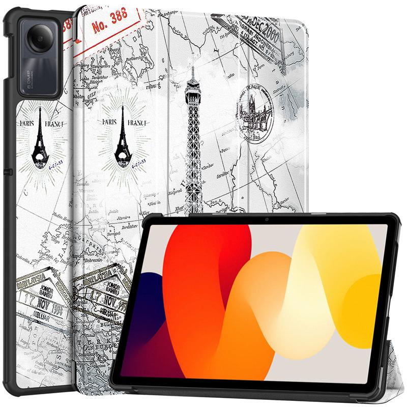 Чехол из ПУ кожи с функцией автопробуждения для Xiaomi Redmi Pad SE 11 дюймов 2023, чехол-подставка с магнитной застежкой, коке, капа