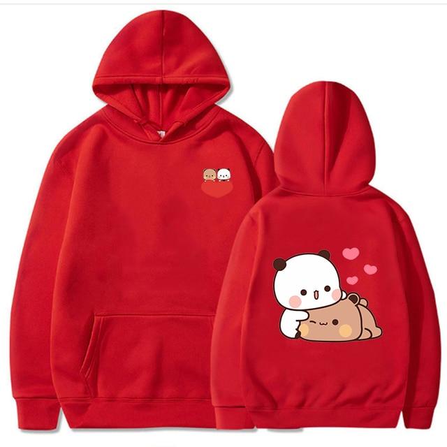 Bubu And Dudu Hoodie Women Aesthetic Graphic Funny Kawaii Bubble Tea Hoodies Unisex Anime Harajuku Vintage Pullovers Sweats