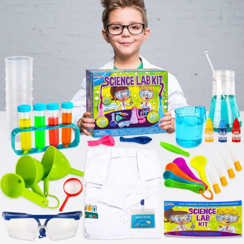 JOYIN 60 Набор для научных экспериментов Klever с лабораторным халатом, костюм ученого, ролевая игрушка, подарок для детей на Рождество, день рождения