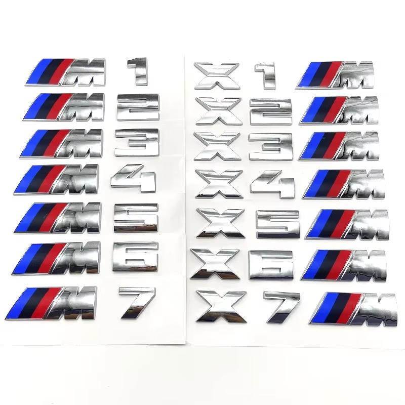 3D Rear Trunk Emblem Badge Logo Car Sticker BMW E46 E60 E64 F10 F20 F30 F06 F12 F13 E90 E92 E93 F80 F82 F87 M1 M2 M3 M4 M5 M6 M7 FD38