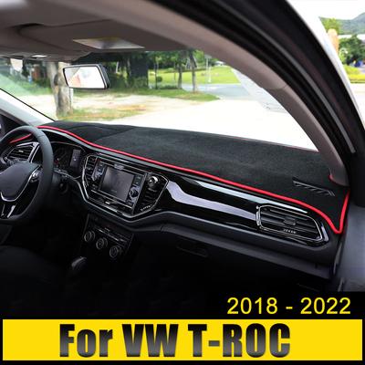 Для Volkswagen VW T-ROC T ROC TROC 2022 2021 2020 2019 2018 автомобильный чехол на приборную панель солнцезащитные коврики анти-УФ коврик аксессуары для ковров