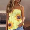 2024 топы для женщин, милая сексуальная футболка без рукавов с открытыми плечами и принтом