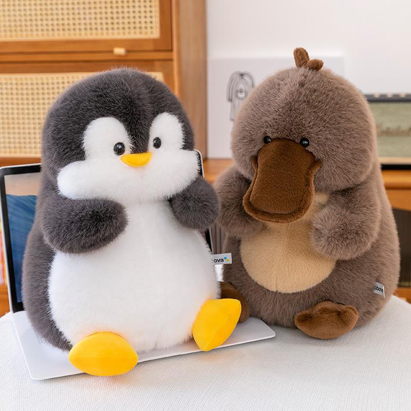 New cute pier pier series penguin panda doll plush toy raccoon elephant children's doll gift