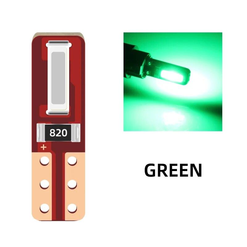 10 шт. T5 2SMD светодиодная лампа W3W W1.2W Led Canbus для кондиционера кнопка подсветка приборная панель светодиодный предупреждающий индикатор